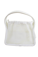 Bolsa de mão Alexander Wang feminina logotipo malha lona pequena alça superior branca comprar usado  Enviando para Brazil