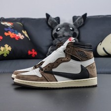 Moda AJ1 Retro Alto Travis Scott Mocha Unisex Tenis CD4487-100 segunda mano  Embacar hacia Mexico