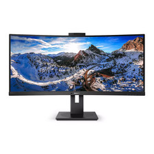 Monitor Philips 34" UltraWide QHD curvo 100Hz USB-C dock KVM webcam HDR400 comprar usado  Enviando para Brazil