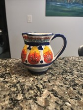 hand pitcher italy painted for sale  South Portland