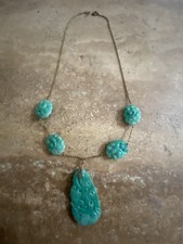 Vintage jadeite necklace for sale  EAST GRINSTEAD