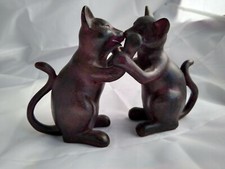 Katzenpaar keramik 13cm gebraucht kaufen  Berg