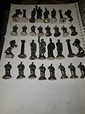 Pewter chess set for sale  MANCHESTER