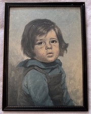 Vintage framed crying for sale  LEEDS
