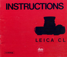Leica camera instruction for sale  SOLIHULL
