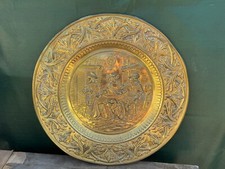 Antique embossed brass for sale  PRESTON