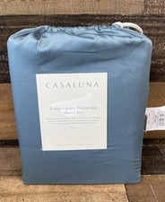 Conjunto completo de folhas reguladoras de temperatura contagem completa de 300 fios azul-petróleo claro - Casaluna comprar usado  Enviando para Brazil