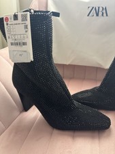 Zara embellished sock for sale  ROCHFORD
