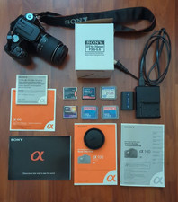 Câmera Digital SLR Sony Alpha a100 10.2MP com Lente/Bateria/Carregador DT 18-70mm, CFs comprar usado Câmera Digital SLR Sony Alpha a100 10.2MP com Lente/Bateria/Carregador DT 18-70mm, CFs comprar usado  Enviando para Brazil