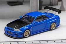 NISSAN Skyline GT-R (R34) NISMO Z-Tune  - blue / black - FuJi 1:64 comprar usado  Enviando para Brazil