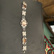 Silver filigree bracelet for sale  BOGNOR REGIS