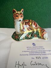 royal crown derby paperweight fox for sale  JEDBURGH