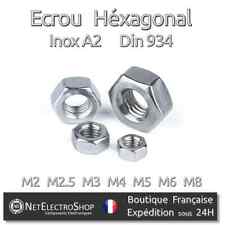 Ecrou Hexagonal HU, Inox A2, Din 934, M2 M2.5 M3 M4 M5 M6 M8, Lot de 5 à 100 pcs comprar usado  Enviando para Brazil