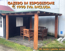 Gazebo legno 3x3 usato  Montese