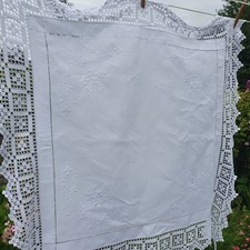 Vintage linen lace for sale  PERTH