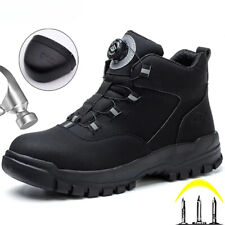 Usado, Botas de trabalho leves botões de segurança sapatos de proteção botas de trabalho à prova de furos comprar usado  Enviando para Brazil