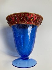 Blue crackle glaze for sale  RICKMANSWORTH