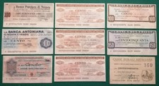 Lotto miniassegni vari usato  Fabrica di Roma