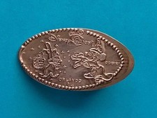 Aprendiz de feiticeiro de cobre mickey e vassoura mágica prensada penny disney quest resgatada comprar usado  Enviando para Brazil