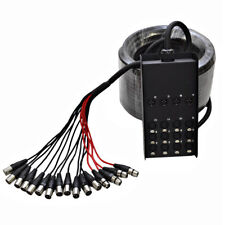 Caixa de palco XLR pequena pegada cobra - 6, 8, 12, 16, 24, 32 canais - 25' a 100', usado comprar usado  Enviando para Brazil