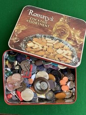 Vintage tin buttons for sale  SALISBURY