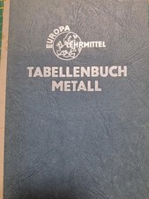 Tabellenbuch metall europa gebraucht kaufen  Mietingen
