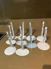 Usado, 10 x Suportes ajustáveis para bonecas de metal branco, serve para bonecas da moda de 10" a 16" comprar usado  Enviando para Brazil