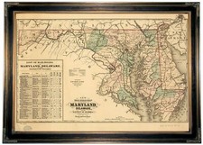 1876 railroad map for sale  Meredith