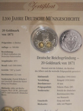 Silbermünze goldmark 1871 gebraucht kaufen  Buckow