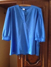 Chemisier bleu satiné d'occasion  Longwy