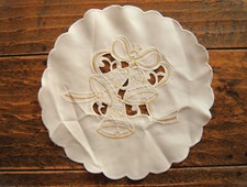 Rundes weihnachtsdeckchen weis gebraucht kaufen  Weilerswist
