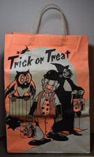 Bolsa de doces vintage HALLOWEEN GEORGIA PACIFIC gráficos 17" de altura truque palhaço comprar usado  Enviando para Brazil