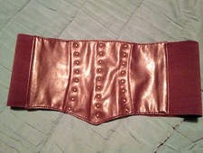 Brown burgundy studded for sale  HUDDERSFIELD