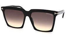 Óculos de sol preto novo TOM FORD Sabrina-02 TF764 01B 58-16-140mm B52mm Itália comprar usado  Enviando para Brazil