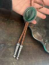Gravata Bolo Southwestern Green Stone - Presentes para Ele Cabochão Couro Indiano Cowbo, usado comprar usado  Enviando para Brazil