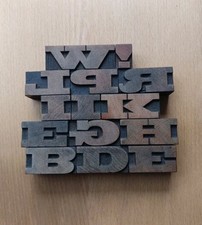 Wooden letterpress wide for sale  LONDON