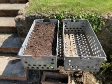 Old galvernised crates for sale  UCKFIELD
