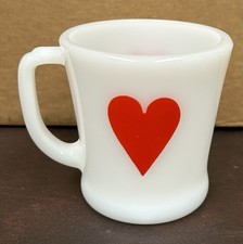 Antiga Caneca de Café Fire King TERNO CARTÃO D Alça CORAÇÃO Âncora Agachamento Feito Nos EUA comprar usado  Enviando para Brazil