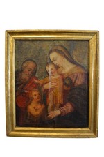 sacra famiglia quadro tela usato  Borgo San Dalmazzo
