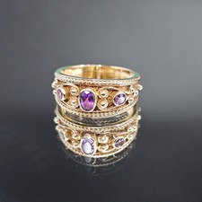 9ct gold amethyst for sale  BANFF