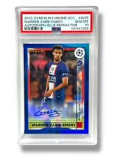 2022-23 Merlin Chrome Azul Ref RC WARREN ZAIRE EMERY Auto /75 PSA GEM MT 10, usado comprar usado  Enviando para Brazil
