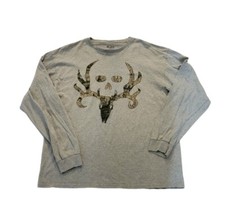 Camiseta masculina manga longa colecionador de ossos gola redonda tamanho XL cinza logotipo camuflado comprar usado  Enviando para Brazil