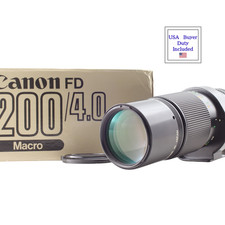 [Quase em perfeito estado na CAIXA] Nova Lente de Telefoto Canon FD NFD 200mm f4 MF do Japão comprar usado  Enviando para Brazil