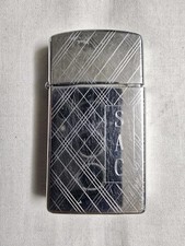Zippo Vintage 1959 Diagonal Vertical Lines Pat. Isqueiro fino 2517191. RARO comprar usado  Enviando para Brazil