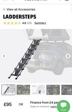 Tentbox ladder steps for sale  GLOUCESTER