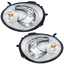 Faróis faróis com moldura cromada esquerda e direita conjunto de pares para 03-05 Dodge Neon comprar usado  Enviando para Brazil