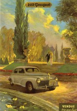 Automobile peugeot 203 d'occasion  Genillé