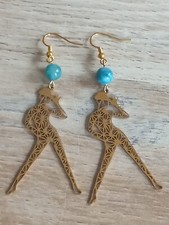 Boucles oreilles dorées d'occasion  Gargenville