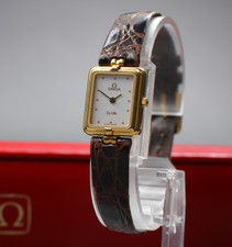 Vintage 1984 [Quase Perfeito] Omega De Ville Cal.1450 16mm Quartzo Mostrador Branco Feminino comprar usado  Enviando para Brazil