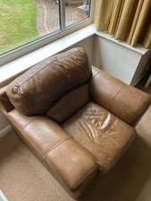 Dfs leather chair. for sale  WORKSOP